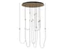 Soleil 8-Light Natural Aged Brass Linear Pendant