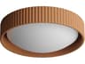 Souffle LED Flush Mount Ceiling Light in Terra Cotta
