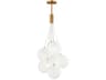Burst 9-Light Gold Globe Pendant