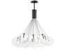 Burst 20-Light Black Globe Pendant