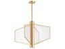 Telstar 4-Light Natural Aged Brass LED Linear Pendant