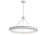 Geist 1-Light Textured White Round Pendant