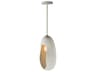 1-Light Chaulk White Mini Pendant