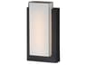 Tower Outdoor Wall Sconce in Black