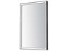 Bevel Brushed Black Rectangular Wall Mirror