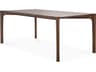 Pi Teak Dining Table Brown Varnished