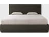 Revive Upholstered Platform Bed in Grey Linen