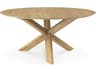 Circle Round Dining Table in Solid Oak