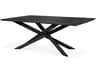 Mikado Rectangular Dining Table in Black Oak