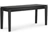 Bok Oak Black Bench