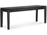 Bok Oak Black Bench