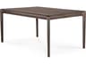 Bok Dining Table Brown Oak Solid Wood