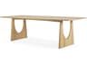 Geometric Oak Dining Table Statement Piece