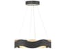 Vaughan 1-Light Black Nickel LED Pendant