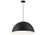Laverton 1-Light Black Dome Pendant