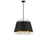 Tura 6-Light Black Gold Pendant