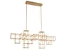 Ferro 1-Light Gold Geometric Island Pendant