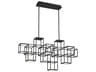 Ferro 1-Light Black Geometric Island Pendant