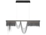 Tenda Black Linear Island Pendant