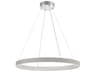 Verdura 1-Light Grey White LED Linear Round Pendant