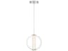 Atomo 1-Light Chrome Crystal Glass Globe Mini Pendant