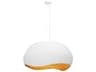 Baleia 4-Light White Gold Foil Dome Pendant