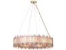 Birla 12-Light Brass Glass Geometric Pendant