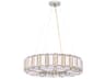 Belmont 8-Light Brass Glass Geometric Pendant
