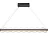 Bruco 2-Light Black Linear Island Pendant