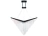 Vivien 1-Light Black Geometric Island Pendant