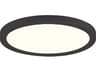 Artemis Black Round Flush Mount