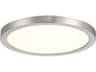 Artemis Nickel Round Flush Mount
