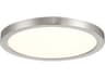 Artemis Nickel Round Flush Mount