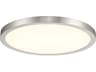 Artemis Nickel Round Flush Mount