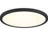 Artemis Black Round Flush Mount
