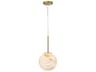 Kepler 1-Light Gold Globe Mini Pendant