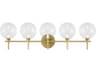Iissa 5-Light Gold Vanity Light