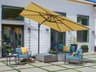 10 Foot AG25TSQR Square Cantilever Outdoor Patio Umbrella
