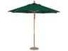 Quick Ship Market Wood 9 Foot Octagon Pully Lift Patio Umbrella