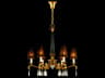 Mariner Luxury 6-Light French Gold Traditional Candelabra Chandelier