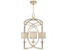 Cienfuegos 4-Light Gold Leaf Candelabra Drum Chandelier