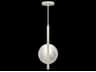 Selene 2-Light Silver Leaf Glass LED Round Mini Pendant