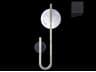 Selene 2-Light Black Glass LED Wall Sconce