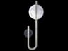 Selene 2-Light Silver Glass LED Wall Sconce