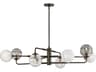 Oberon 8-Light Black Oxide Globe Chandelier