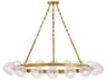 Coco 18-Light Lacquered Brass Globe Chandelier