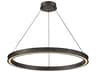 Althea Satin Black Round Pendant