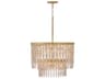 Rubina 10-Light Burnished Gold Candelabra Tiered Chandelier