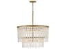Rubina 12-Light Burnished Gold Candelabra Tiered Chandelier