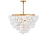 Marabel 6-Light Distressed Brass Pendant